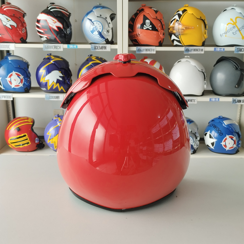 TOP GUN PLAIN RED HGU-33 FLIGHT HELMET MOVIE PROP PILOT AVIATOR USN USAF - Picture 6 of 21