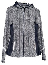 Brooks Running Jacket Women s M Utopia Thermal Full Zip Glacial Water Blue