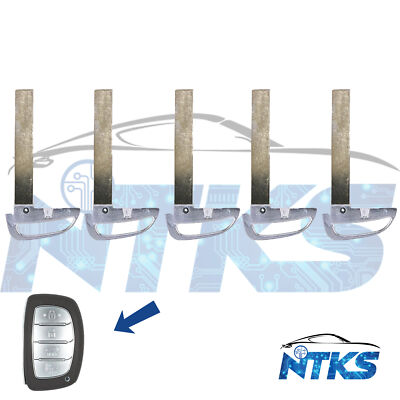 New Emergency Key Insert Uncut Blade High Security Replacement for Hyundai Lot 5
