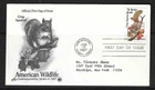 USA SC # 2295 North American Wildlife - Gray Squirrel - FDC . Artcraft