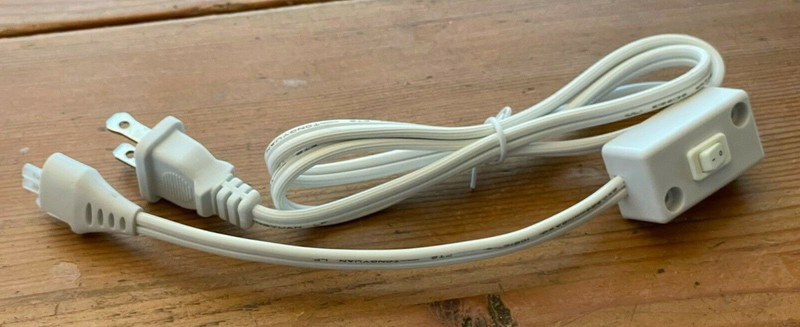 Under Cabinet Lighting Switched 42" AC Power Cable (2-prong)