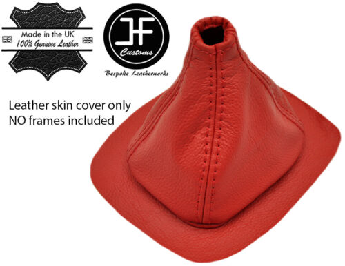RED  TOP GRAIN REAL LEATHER GEAR GAITER OVER RUBBER FOR FIAT X1/9 X19 EARLY - Afbeelding 1 van 2