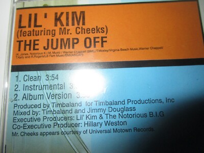 Lil' Kim Featuring Mr. Cheeks   The Jump Off promo CD Single PRCD 301068