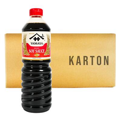 6x1L Yamasa Sojasauce Koikuchi Japanische Sojasosse Sojasoße Soy Sauce seit 1645
