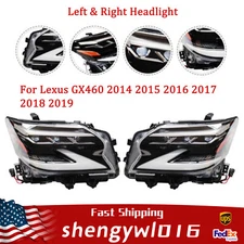 Pair Fit 2014-2019 Lexus GX460 Headlight Sequential Signal Turn Assembly LED DRL