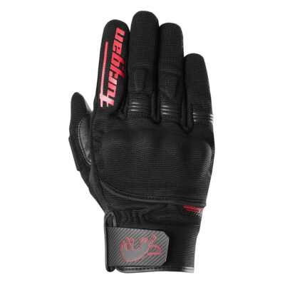Furygan Jet D30 Evo Motorradhandschuhe (Schwarz/Rot) Gr: L