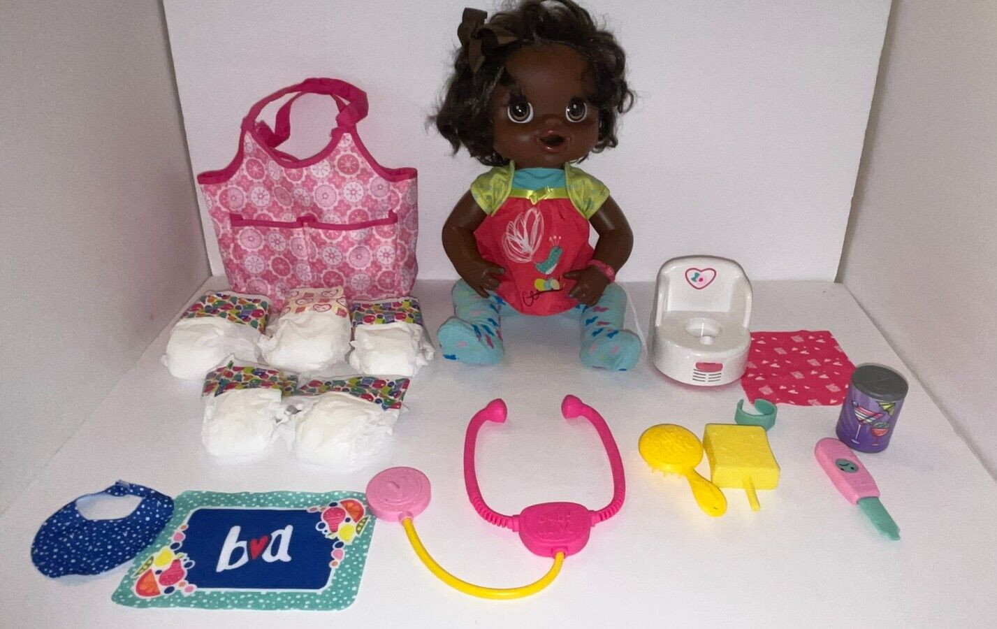Baby Alive Hasbro 2010 African American Interactive Doll Tal