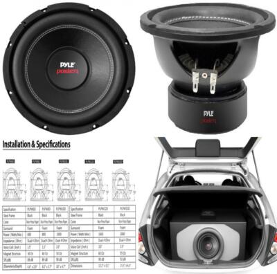 Pyle Surround Sound Powered Subwoofer Pyle 1320W PA Speaker Set W