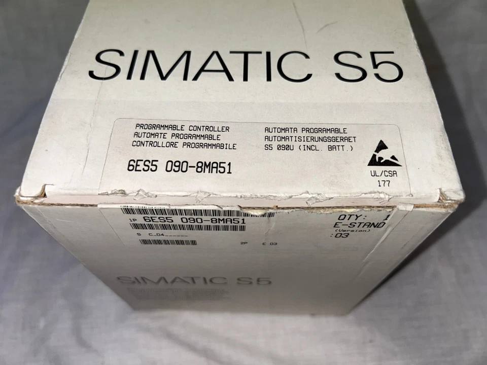 PLC S5 Siemens 6ES5090-8MA51 - NUOVO - Confezione aperta per prova didattica - Immagine 2 di 4