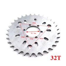 32T 32Tooth Wheel Sprocket For 415 Chain 49cc 50cc 66cc 80cc Motorized Bicycle