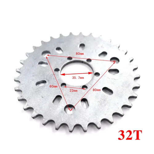 32-44T Sprocket /1.5" Adapter For 415 chain 49cc 50cc 66cc 80cc Motorized Bike - Picture 4 of 27