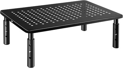 Computer Monitor Stand Riser for Desk 3 Height Adjustable Pc Laptop Tv Desktop