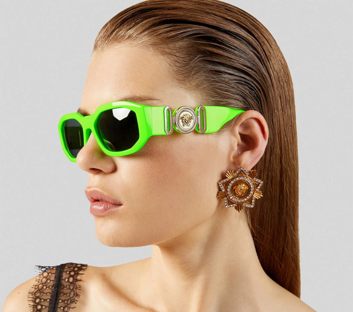 NEW Versace 0VE4361-531987 Green Flou Sunglasses 8056597094511 | eBay