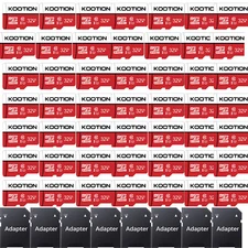 Kootion 100 Pieces 32GB Ultra Micro SD Card Memory Class 10 TF Card w/SD Adapter