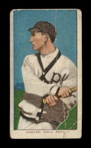 1909-11 T206 Set-Break Mickey Doolan Polar Bear LOW GRADE (crease) *GMCARDS*