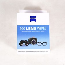 ZEISS Lens Wipes Pre-Moistened Eye Glass Cleaner Wipes 100 Count 4 Wipes Missing