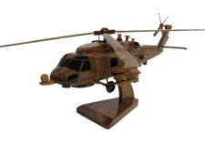 MH-60R SH-60R Romeo Seahawk Military Sikorsky Navy Helicopter Wood Wooden Model