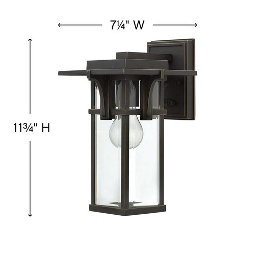 Hinkley Lighting 2320 1 Light 11.75" Tall Outdoor Wall Sconce - Bronze - Picture 3 of 3