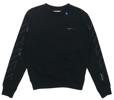 Off-White Men's Graphic Sweatshirt in Black   Size XL