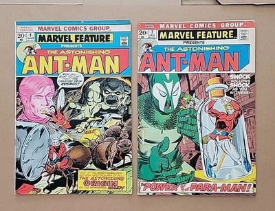 Marvel Feature #7 & 8 FN/VF Ant-Man & Wasp Origin Retold Marvel Comics 1973