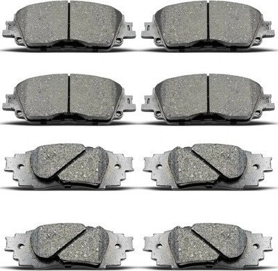 Front Rear Ceramic Disc Brake Pad Set Replacement for 2018-2022 Toyota Camry Hyb