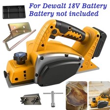 82mm Cordless Planer Handheld Wood Plane Machine For Dewalt 18V Battery