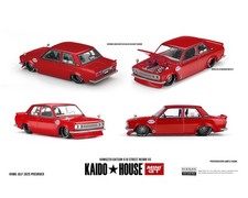 Kaido House x Mini GT 1:64 Nissan Datsun 510 Street Nismo V3 Red Diecast KHMG229