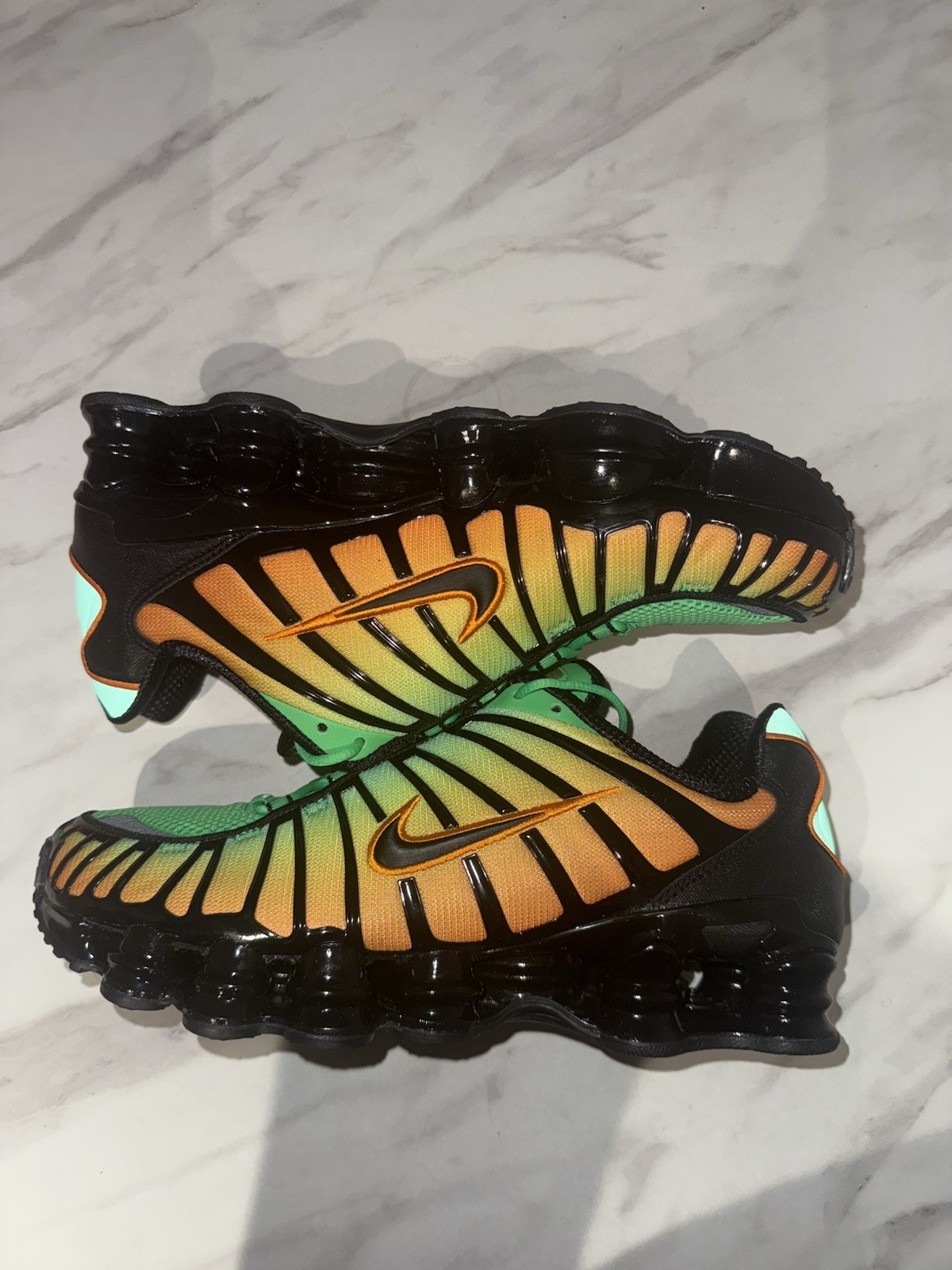Nike Shox TL UK 9.5 - Stylish Multicoloured Trainers in Half Box