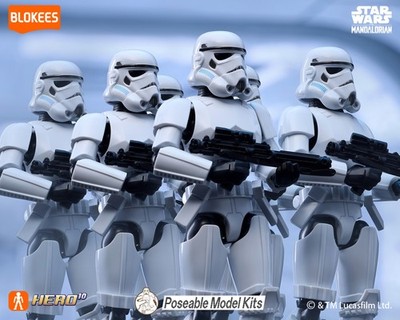 STORM TROOPER 1/8 ビニールモデルキット Star Wars The Mandalorian Stormtrooper Action Figure Blokees GV-01
