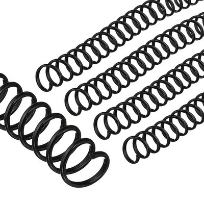 11mm(7/16'') Spiral Binding Coils, 100 Pcs Spirals 80 Sheet Capacity, Black