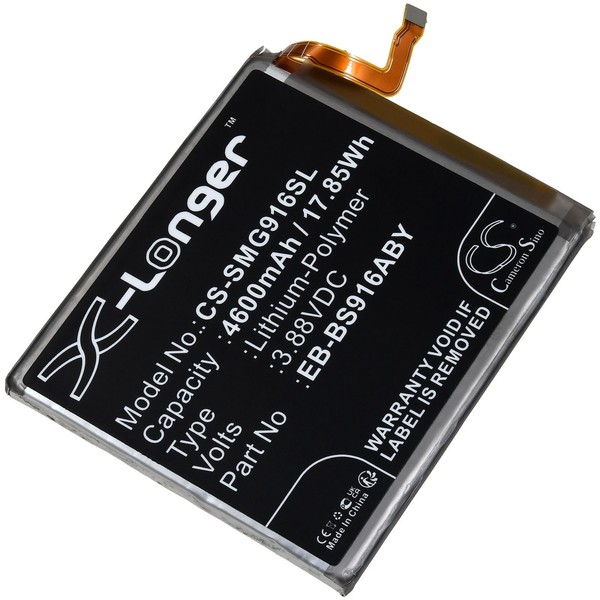 Akku FüR Samsung SM-S916B/DS Smartphone 3,88V 4600Mah/18Wh Li-Polymer Schwarz-image