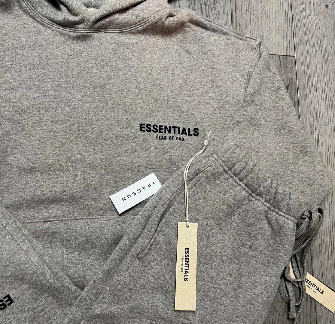 Essentials Fear of God FW22 dark oatmeal Fleece sweatsuit Hoodie & Pants Set  thumbnail 2