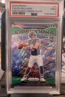 2024 Panini Prizm - Fireworks Caleb Williams #25 Green Wave Prizm (RC)