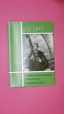 228060 Marcus Tullius Cicero AUSWAHL AUS DEN REDEN