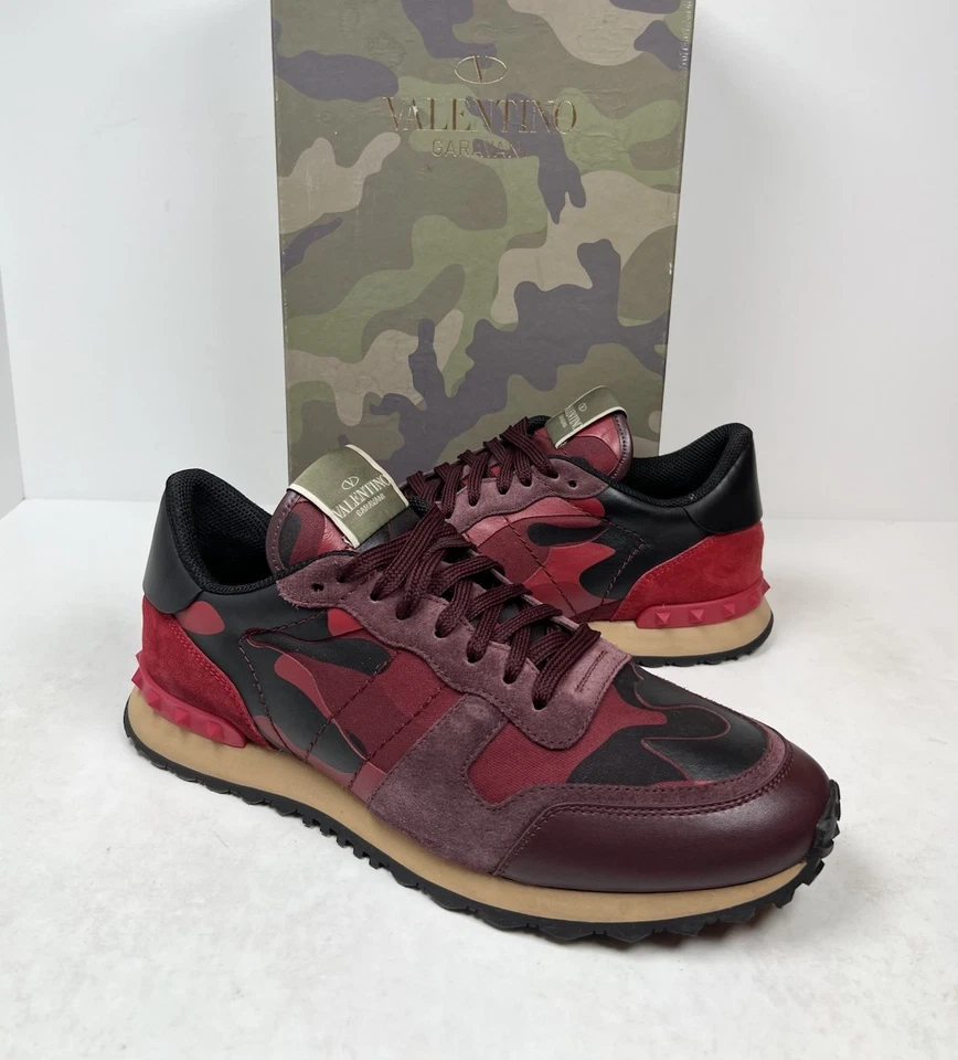 Size 43EU/10US - Valentino Rockrunner Camo Red Sneakers❤️ Retail $800! - Image 2 of 4