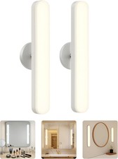 Set of 2 Wireless Vanity Makeup Lights for Mirror, Rechargeable LED Stick on Lig