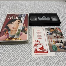 Mulan VHS, 1999 Walt Disney's Masterpiece collection Complete With Inserts