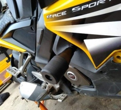 Crash Guard Frame Slider for Bajaj Pulsar NS200 Heavy Duty CNC Protector Kit