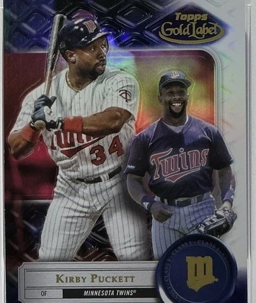 Kirby Puckett PSA 9 -2022 Topps Gold Label Class 1 -Twins, Class, Tragic Loss - Image 4 of 4