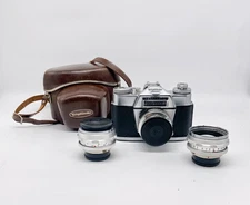 Vintage Voightlander Bessamatic w Skoparex 1.3,4/35  Septon 1:2/50  Dynarex lens