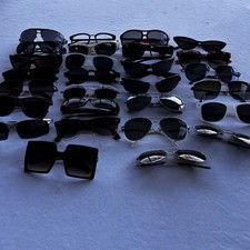 Mixed Sunglasses Lot 25 Pairs Assorted Styles Fashion Sport Retro Eyewear As Is