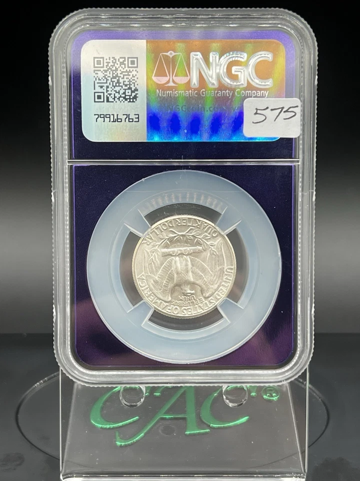 1936 Washington Quarter 25c NGC MS67 - Image 2 of 2