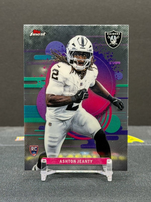 2025 Topps Finest Ashton Jeanty Uncommon #108 Rookie RC Las Vegas Raiders
