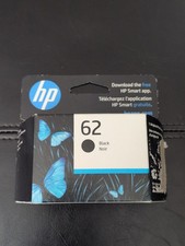 Genuine HP 62 Black Ink Cartridge 200 pages C2P04AN Original Exp 12/23