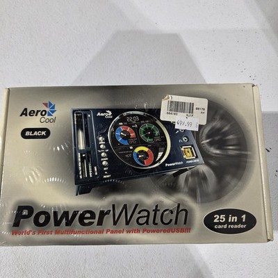 New Sealed AeroCool PowerWatch 2x2.5 Bays Multipanel PoweredUSB Cooling Fan