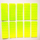 Neongelb ! 10 x Reflektor Aufkleber Folie Band Streifen Reflexfolie Reflex