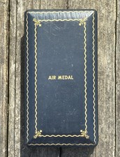 WWII US Air Medal Named to 2LT Thomas W Harper with Miniature Medal Set