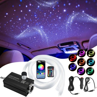 1000Pcs Car Headliner Star Light Kit Roof Ceiling Lights Fiber Optic With Remote