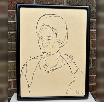 Ebony - Large Framed Oil Painting on Canvas by Catherine Reidy - 18  x 24 