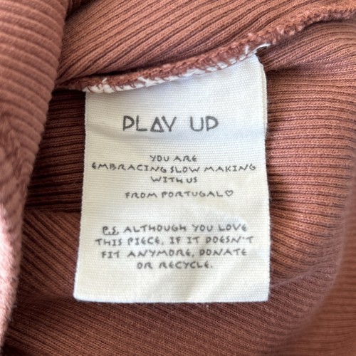 Play Up Baby Body 6 Monate braun Bio recycelte Baumwolle gerippt Kleinkind Neu mit Etikett - Bild 15 von 16